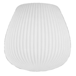 GL20-24 Glas Opal matt plissiert